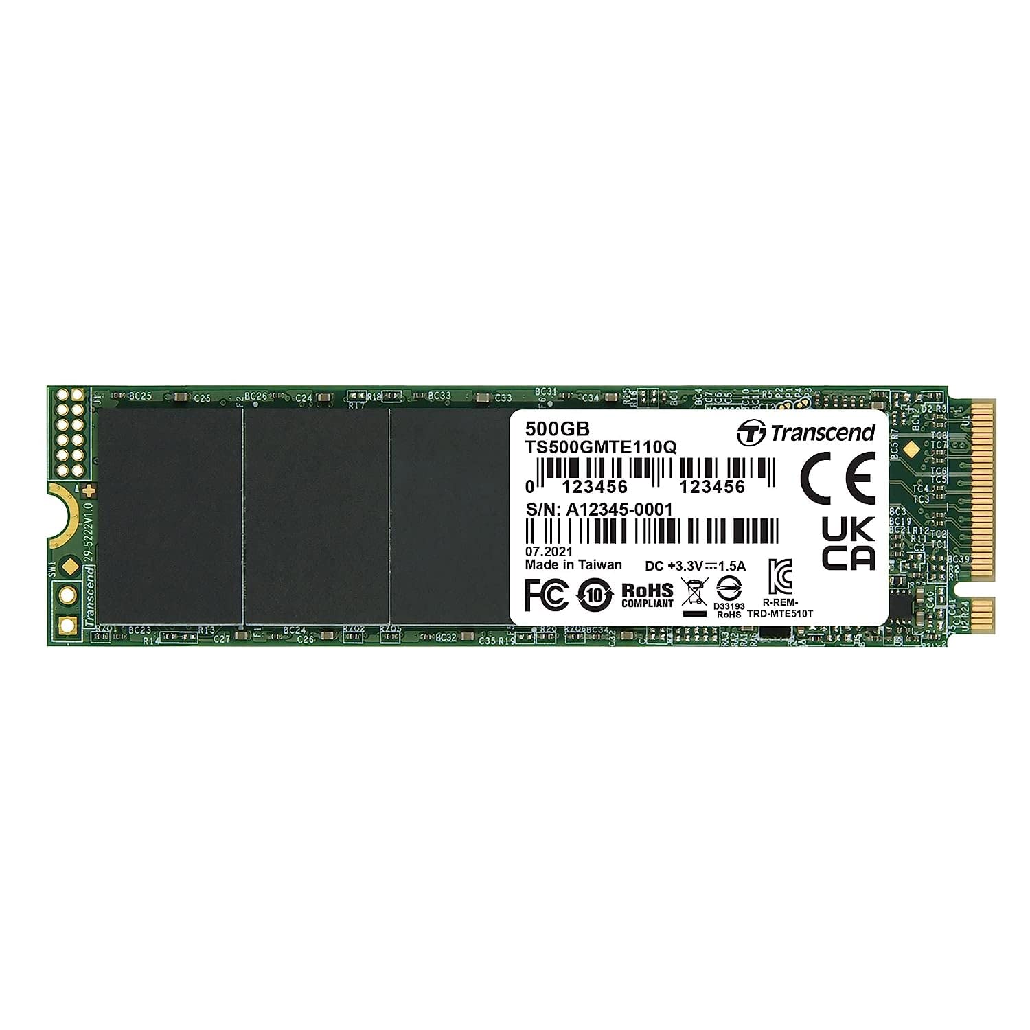 Transcend 110Q M.2 NVME SSD 2280 PCIe Gen3x4 QLC NAND Flash | Sequential Read Speed Upto 2000 MB/s Transcend 110Q M.2 NVME SSD 2280 PCIe Gen3x4 QLC NAND Flash | Sequential Read Speed Upto 2000 MB/s